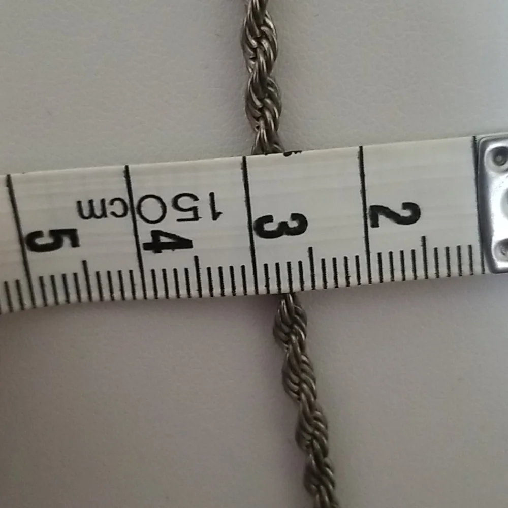 Twisted Silvertone Chain